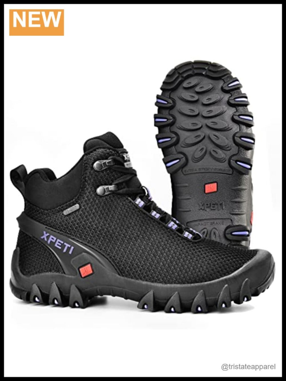 Waterproof Hiking Boots Kevlon Fabric Nylon Lace-Up Ankle High Women Trail